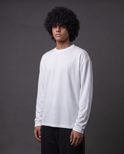 Raw & Rare Essential Full Sleeve T-Shirt – White