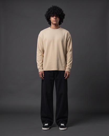 Raw & Rare Essential Full Sleeve T-Shirt – Sand