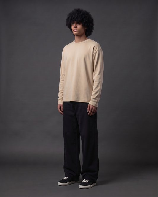 Raw & Rare Essential Full Sleeve T-Shirt – Sand