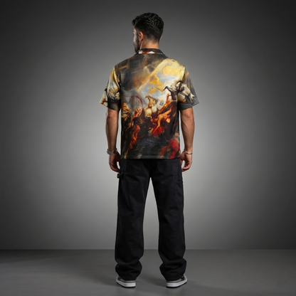 IMPERIUM - Baroque Art Cuban Collar Shirt