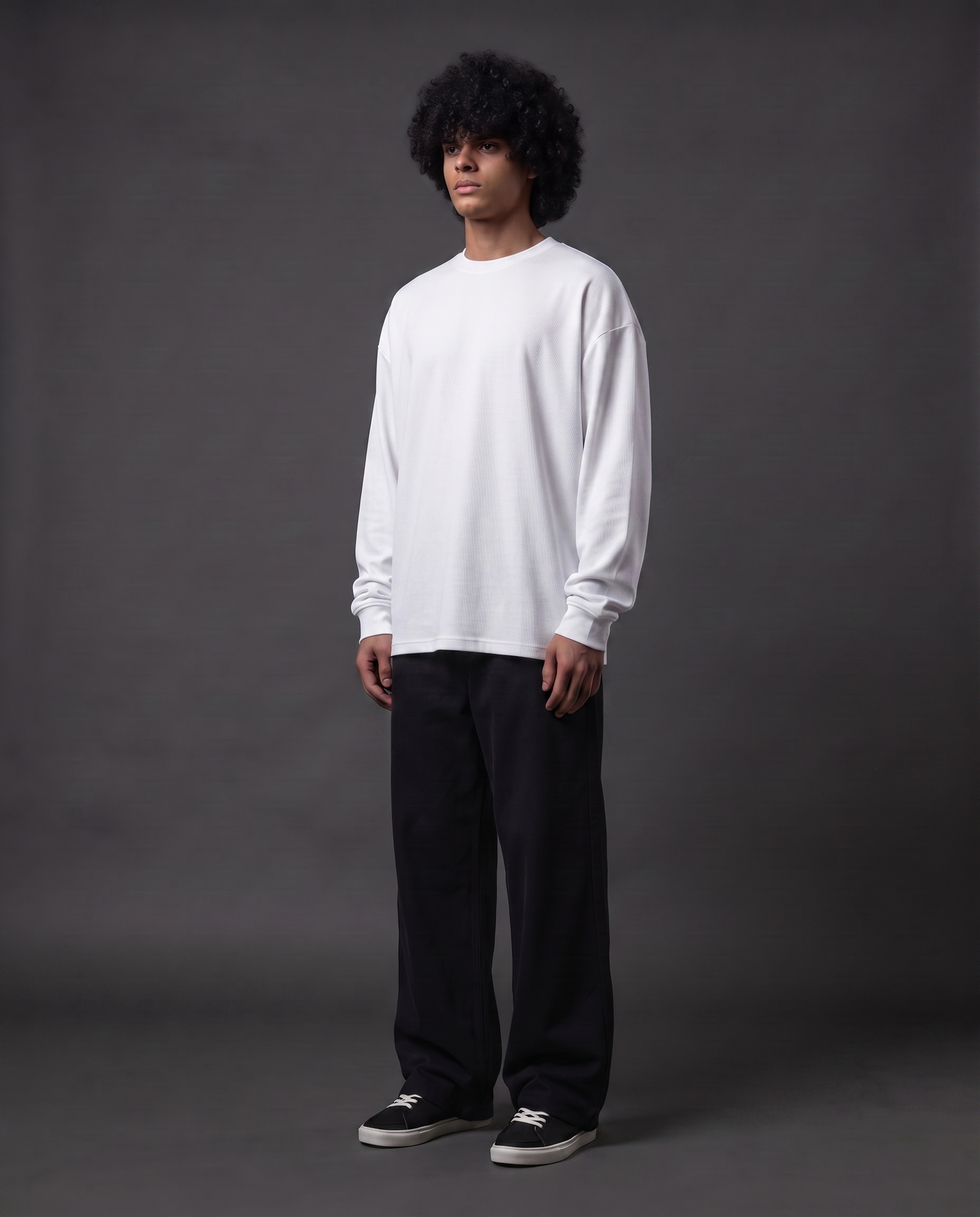 Raw & Rare Essential Full Sleeve T-Shirt – White