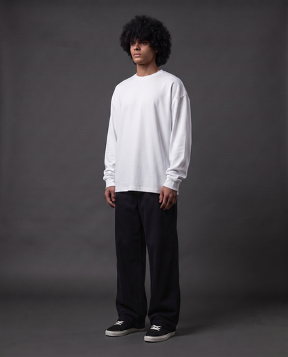 Raw & Rare Essential Full Sleeve T-Shirt – White