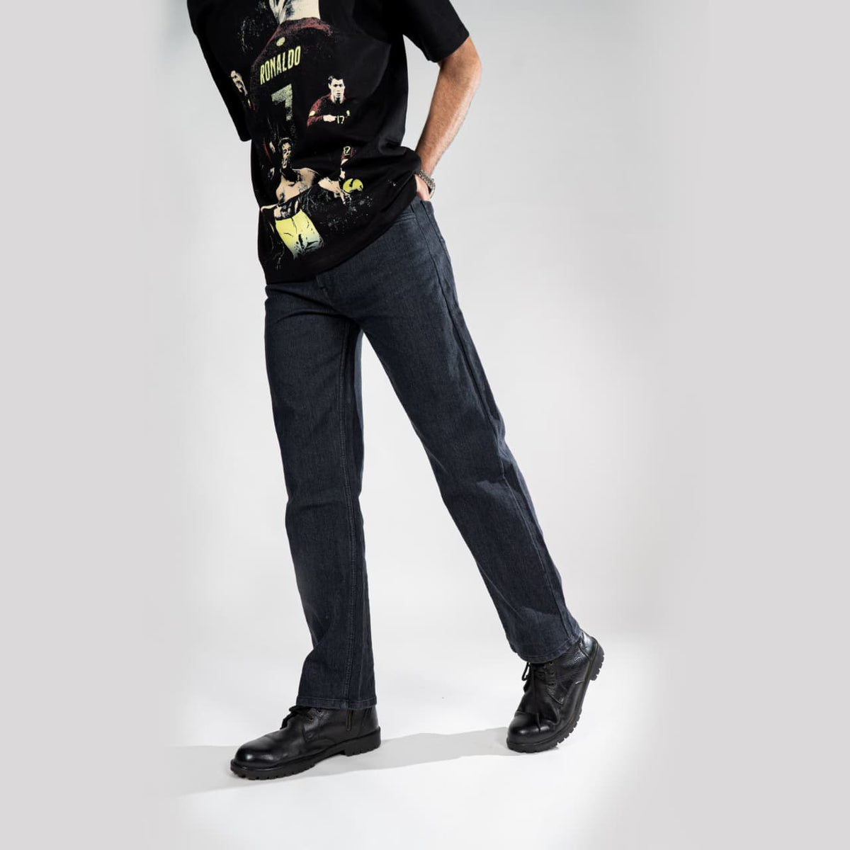 Ash Grey – Straight Fit Denim