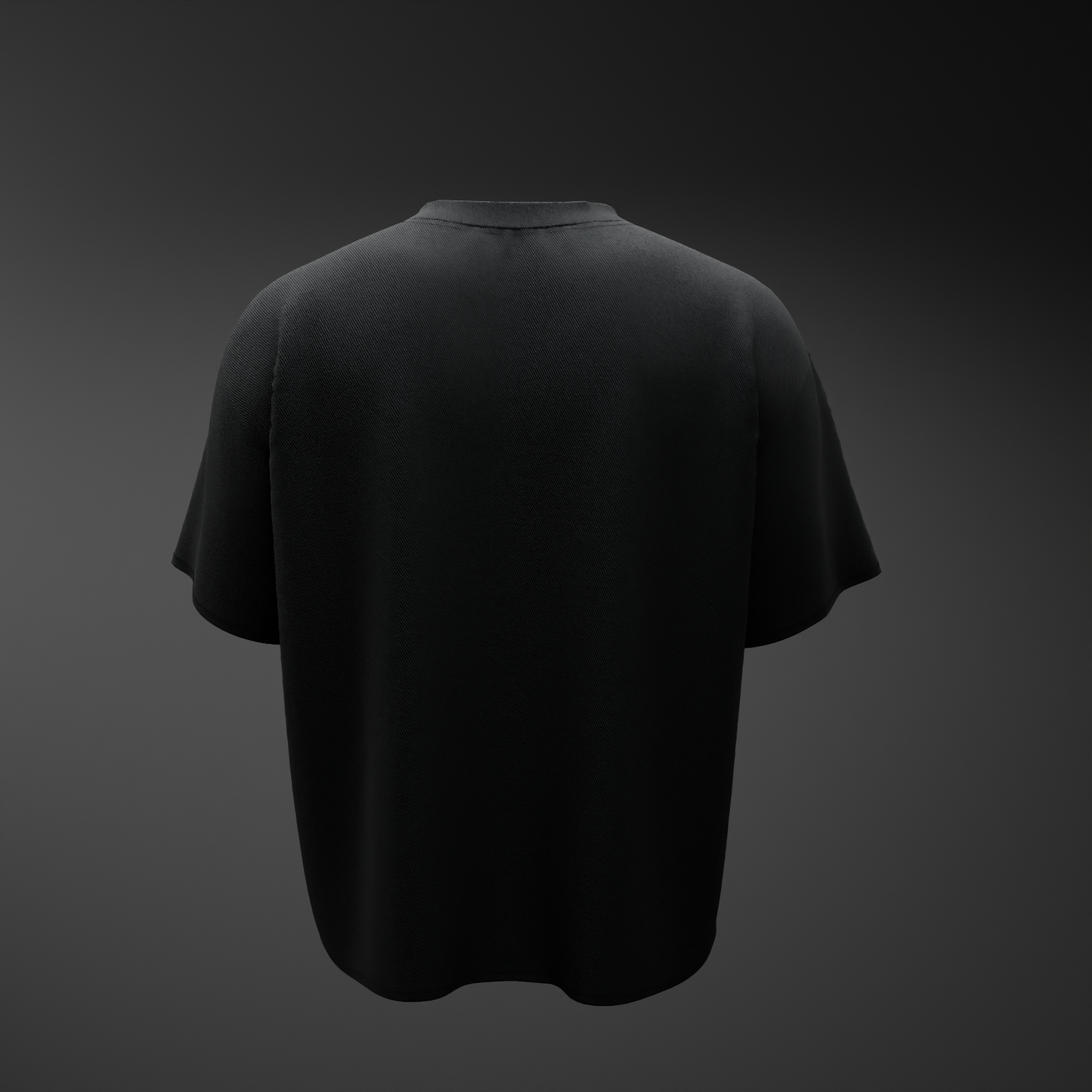 Solid Black Oversized T-Shirt