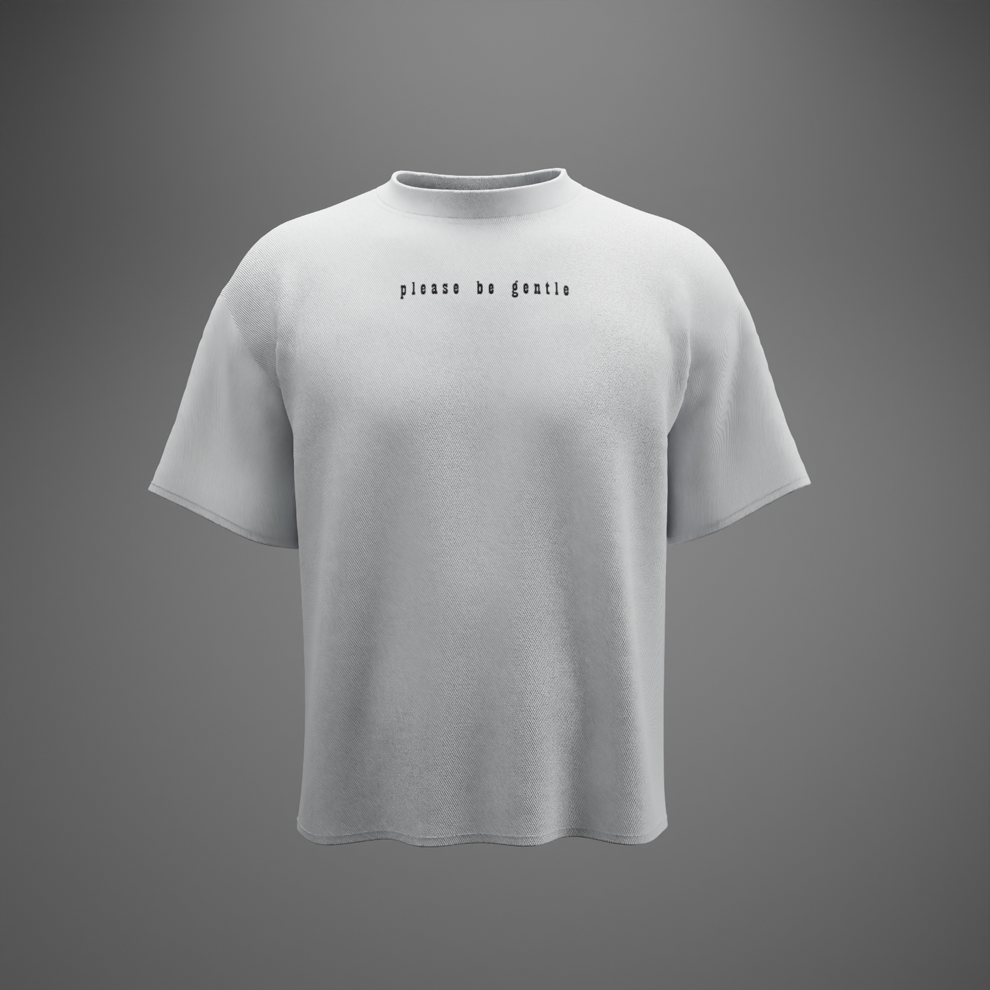 PLEASE BE GENTLE : The VIRGIN Tee – Oversized T-Shirt