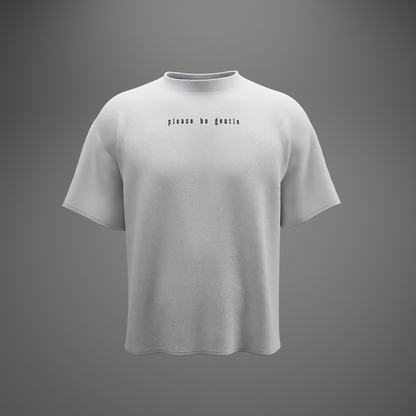 PLEASE BE GENTLE : The VIRGIN Tee – Oversized T-Shirt