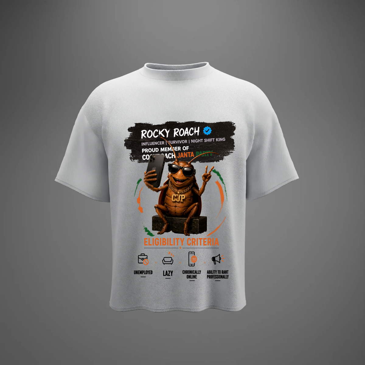 Rocky Roach CJP - Oversized T-Shirt