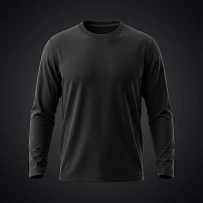 Raw & Rare Essential Full Sleeve T-Shirt – Black