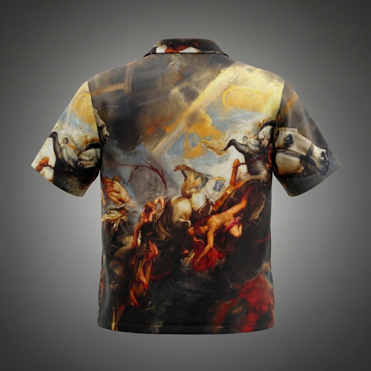IMPERIUM - Baroque Art Cuban Collar Shirt