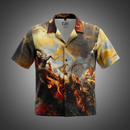 IMPERIUM - Baroque Art Cuban Collar Shirt