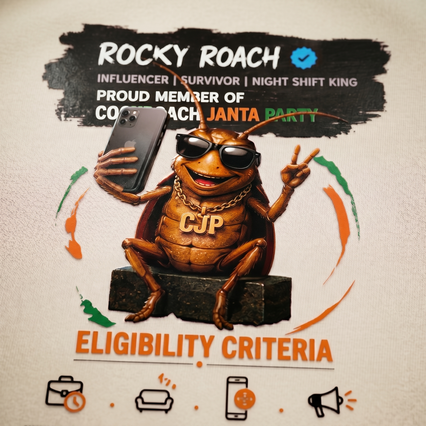 Rocky Roach CJP - Oversized T-Shirt