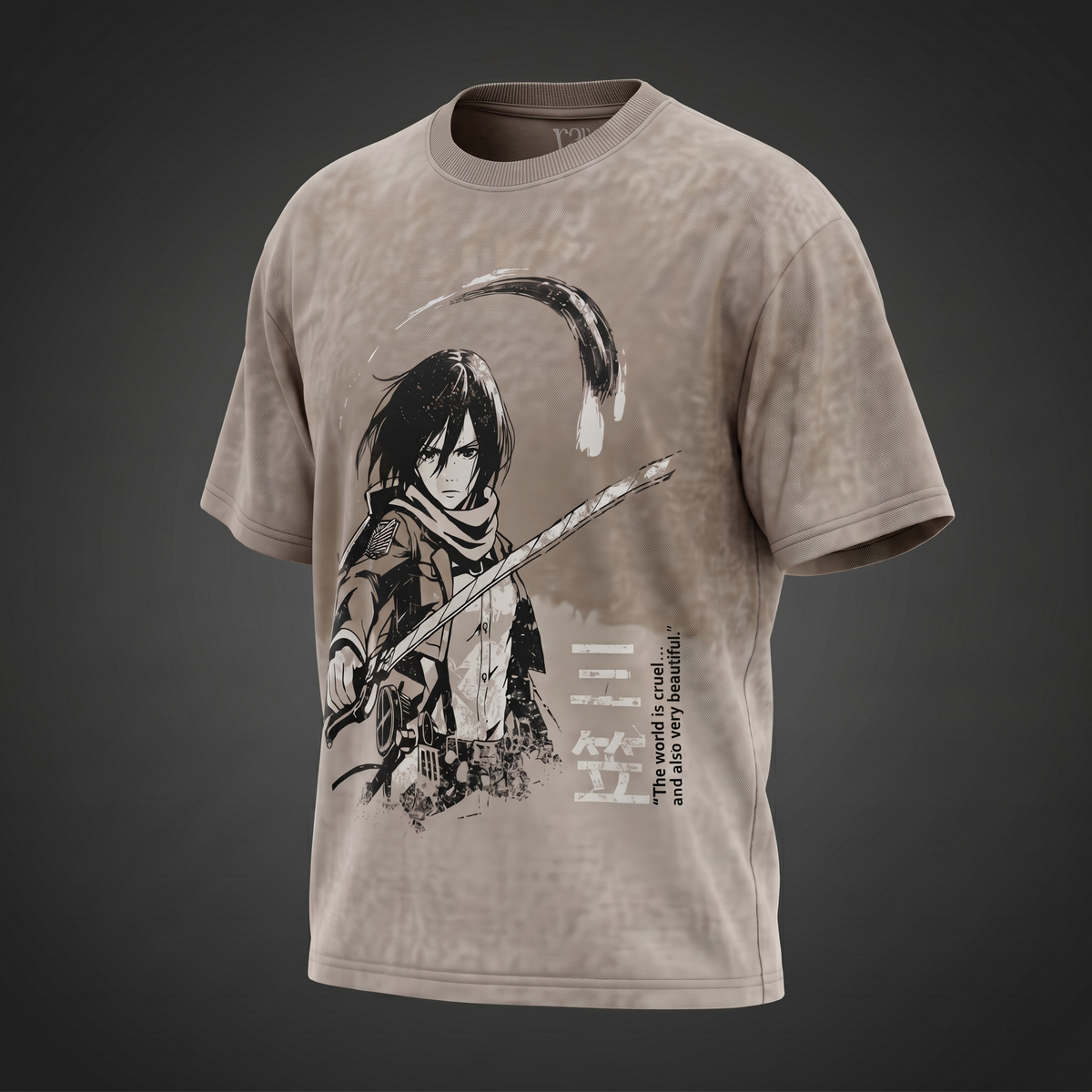 SILENT BLADE : ATTACK ON TITANS - Ombre Wash Anime T-Shirt
