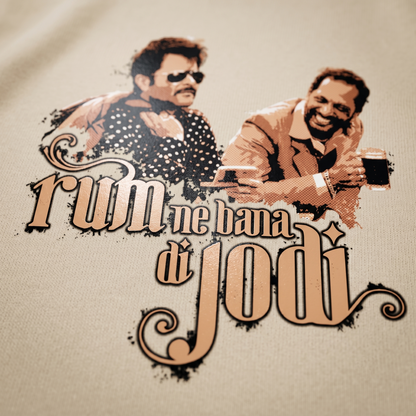 RUM NE BANA DI JODI - Oversized Acid Wash T-Shirt