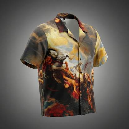 IMPERIUM - Baroque Art Cuban Collar Shirt