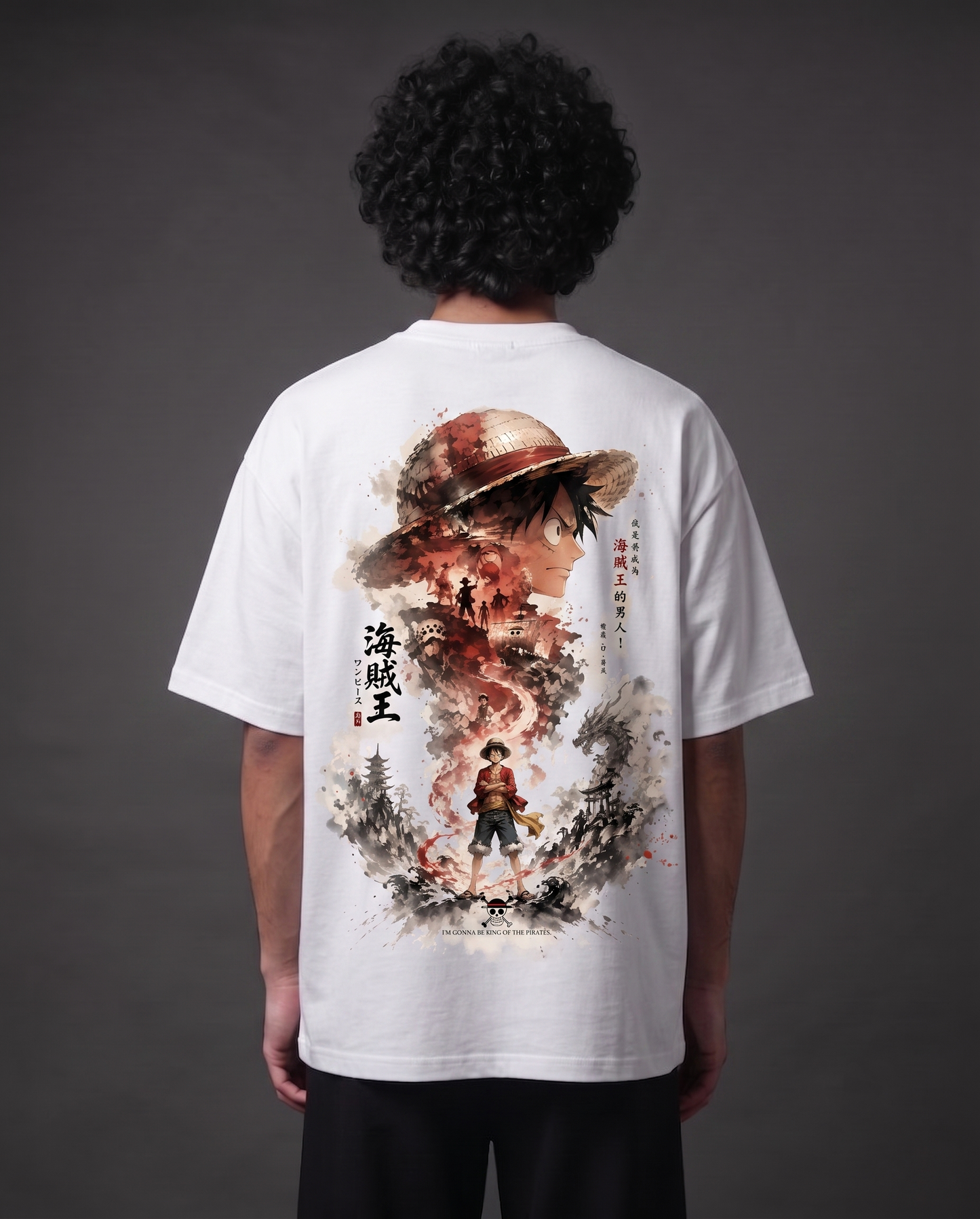 Monkey D. Luffy – Future Pirate King Oversized Anime T-Shirt