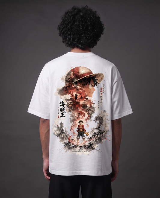 Monkey D. Luffy – Future Pirate King Oversized Anime T-Shirt