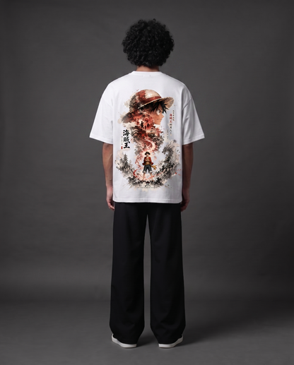 Monkey D. Luffy – Future Pirate King Oversized Anime T-Shirt