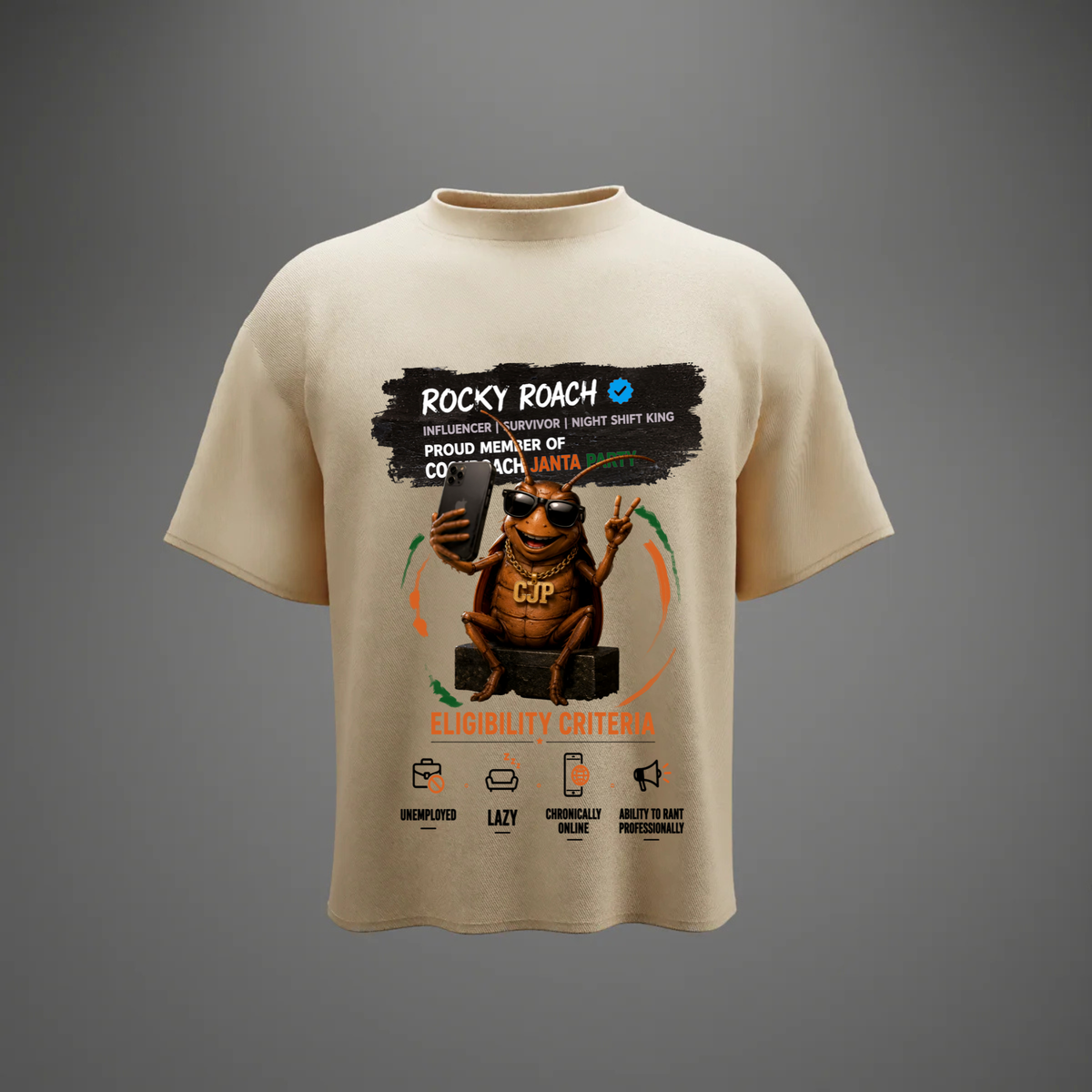 Rocky Roach CJP - Oversized T-Shirt