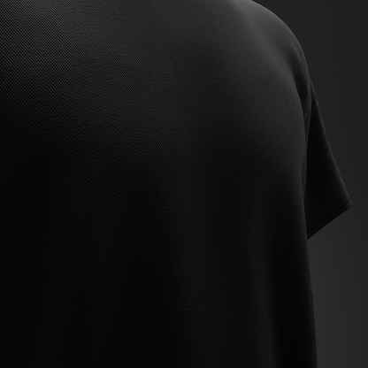 Solid Black Oversized T-Shirt