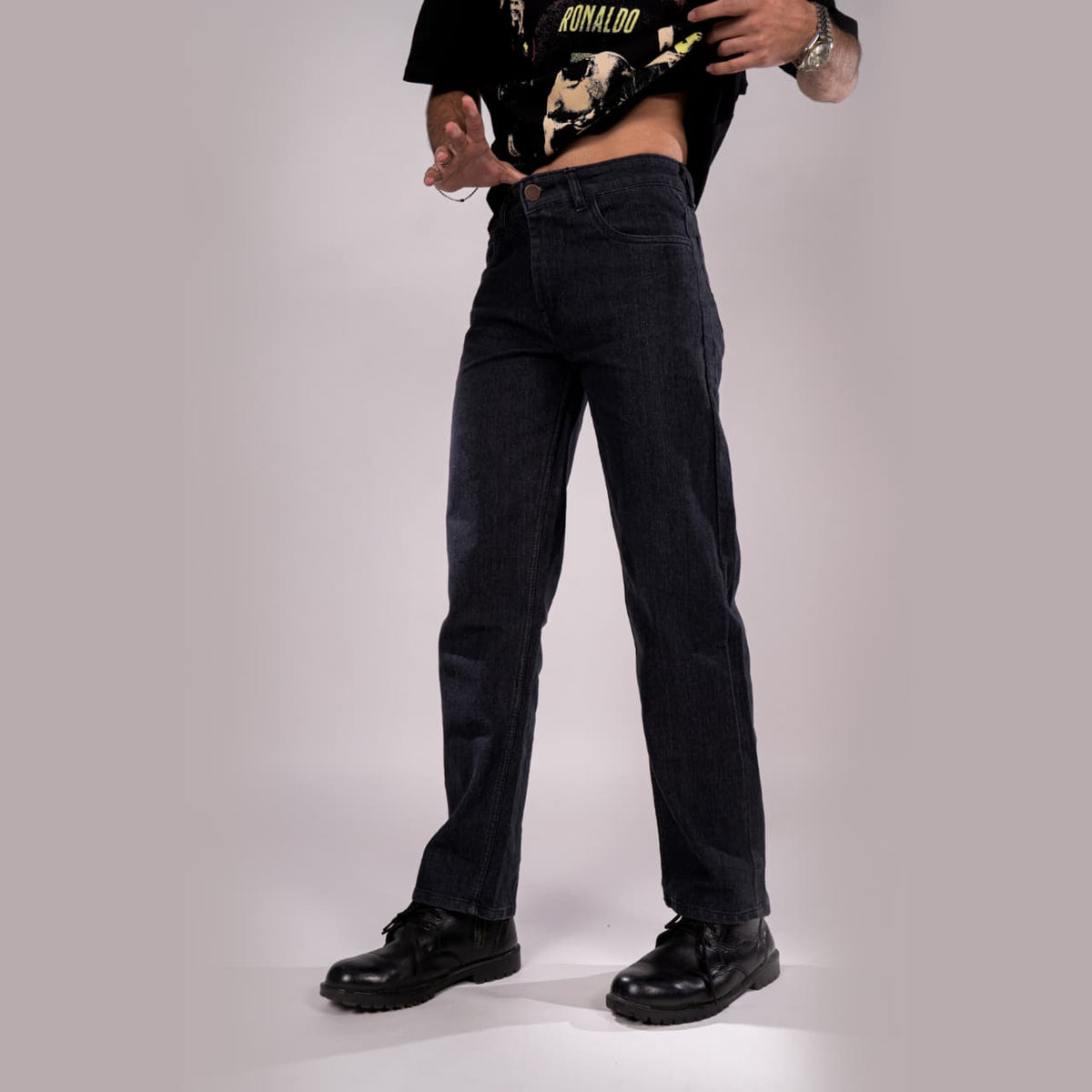 Ash Grey – Straight Fit Denim