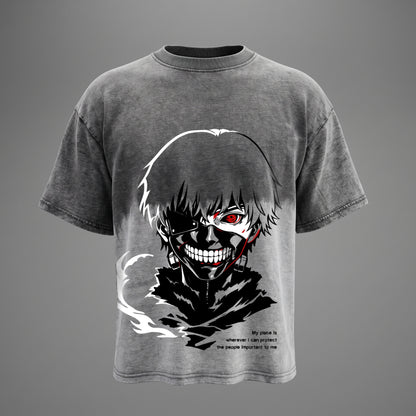 GHOUL REIGN : TOKYO GHUL - Ombre Wash Anime T-Shirt
