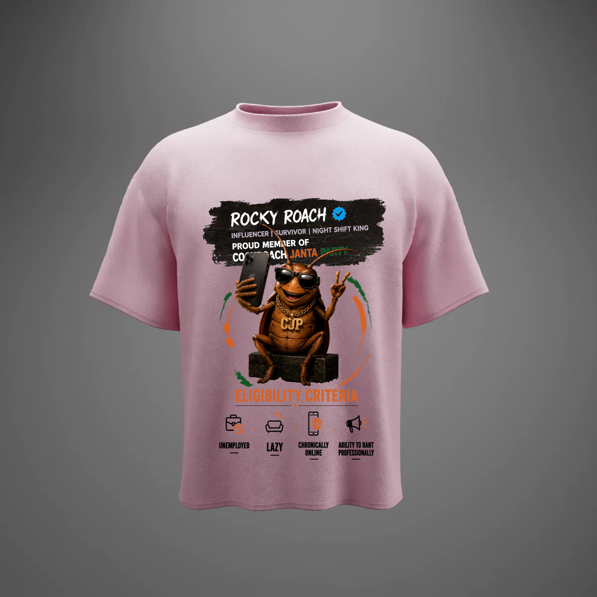 Rocky Roach CJP - Oversized T-Shirt