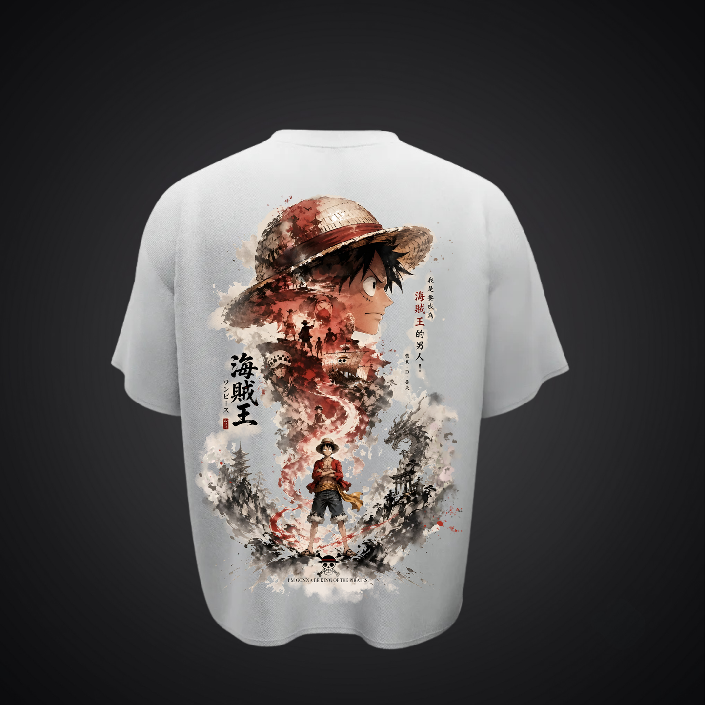 Monkey D. Luffy – Future Pirate King Oversized Anime T-Shirt