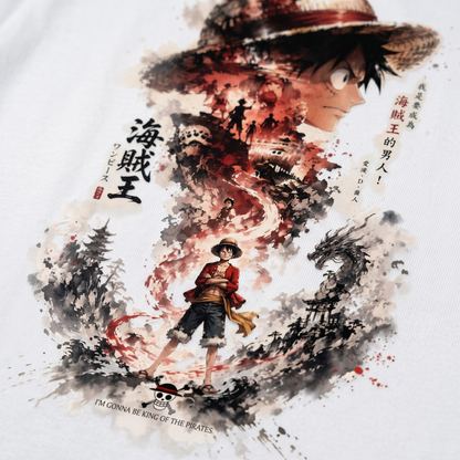 Monkey D. Luffy – Future Pirate King Oversized Anime T-Shirt