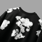 HOLD ME– Blast Wash Oversized Puff Print T-Shirt
