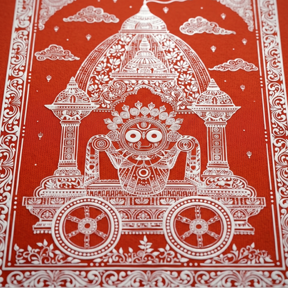 "Nila Chakra Yatra" – A Journey of Faith, Heritage & Home Oversized T-shirt