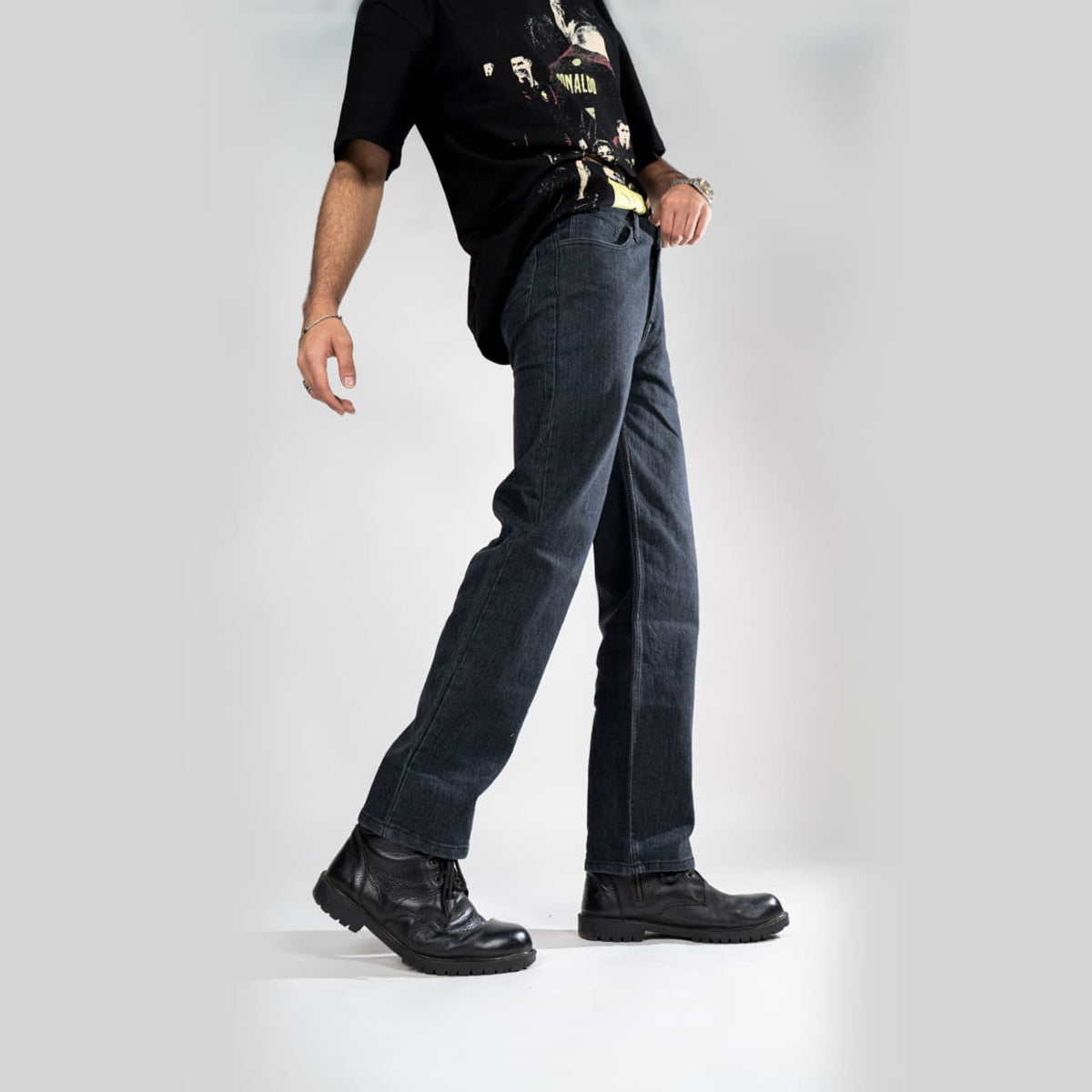 Ash Grey – Straight Fit Denim
