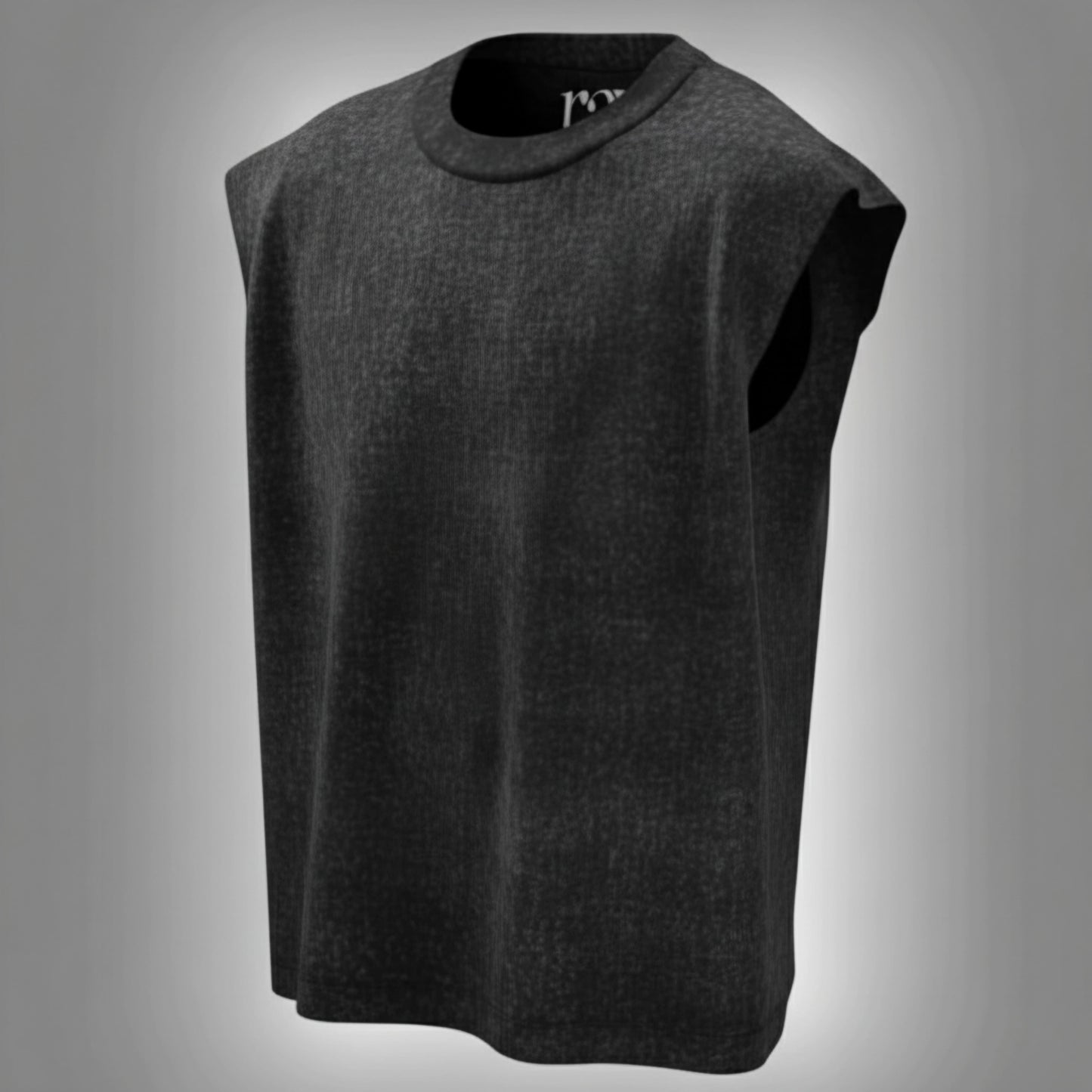 Black Acid Wash – Oversized Tank