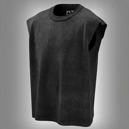 Black Acid Wash – Oversized Tank