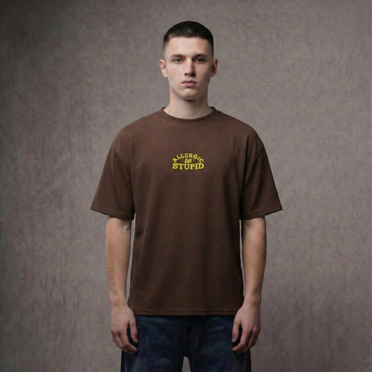 ALLERGIC TO STUPID – Oversized T-Shirt