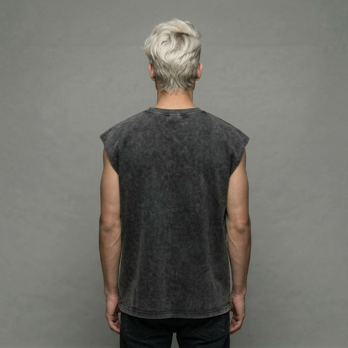 BLOOD OATH - Acid Wash Sleeveless T-Shirt