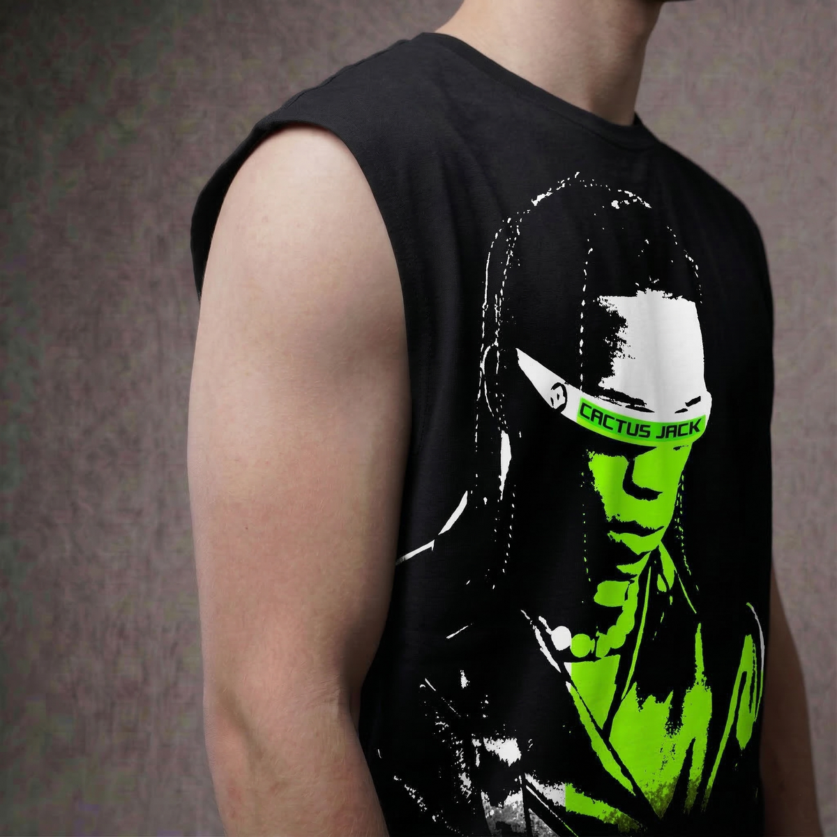 Cactus Heat – Neon Oversized Graphic Tank