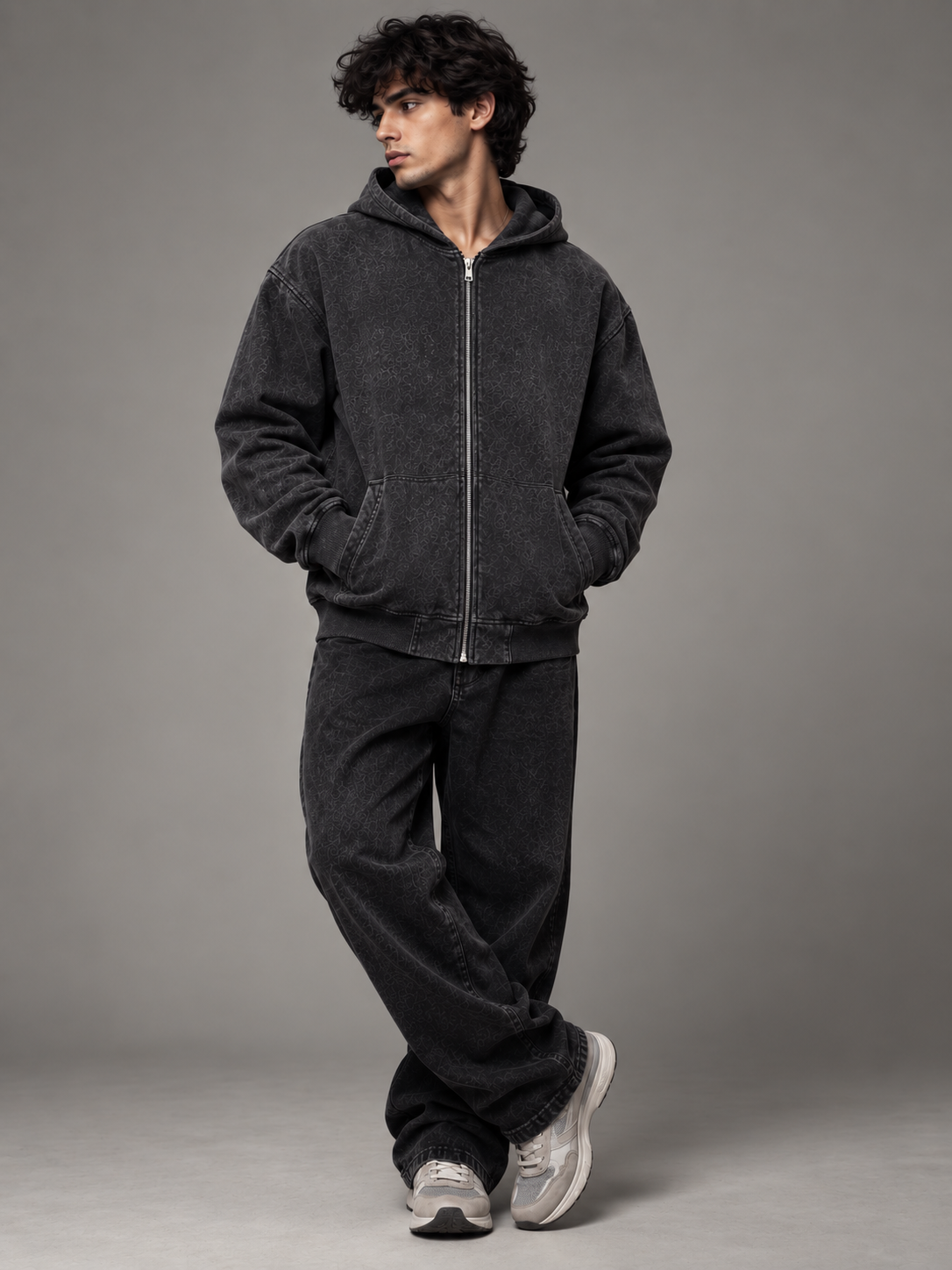SHESHNAG — Vintage Washed 400 GSM Zipper Hoodie