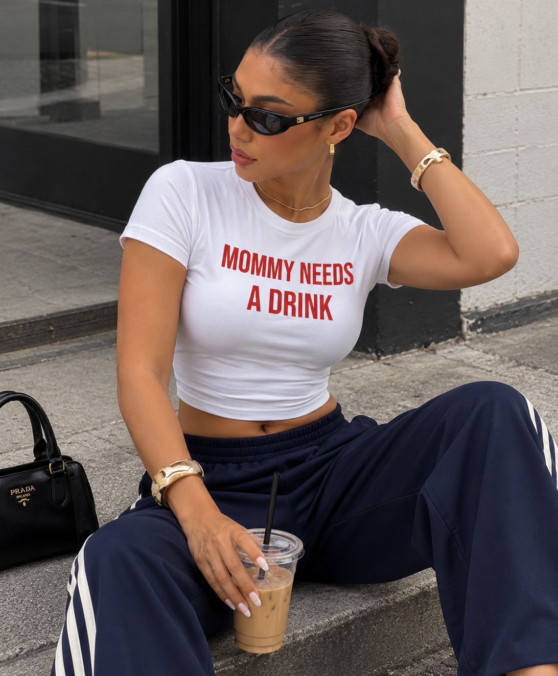Mommy Needs A Drink - Graphic Baby Tee