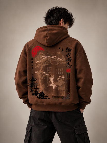 ZEN CRANE - Premium 400GSM Fleece Reglan Hoodie