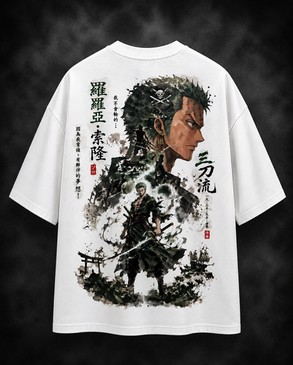 Roronoa Zoro – Three Sword Style Oversized Anime T-Shirt