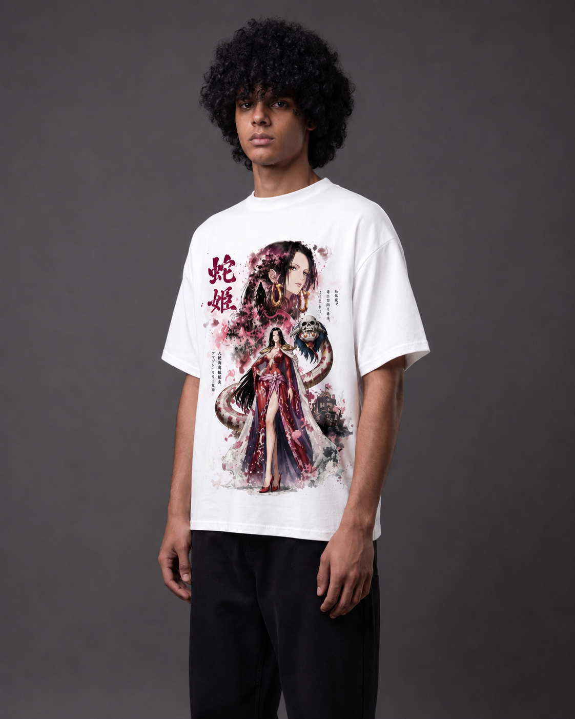 Boa Hancock – Empress of the Seas Oversized Anime T-Shirt