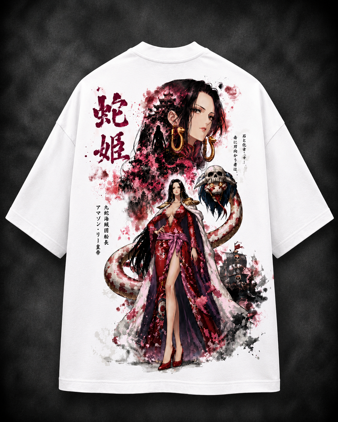 Boa Hancock – Empress of the Seas Oversized Anime T-Shirt