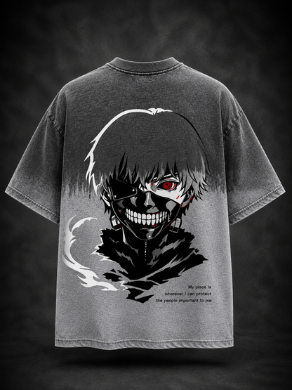 GHOUL REIGN : TOKYO GHUL - Ombre Wash Anime T-Shirt