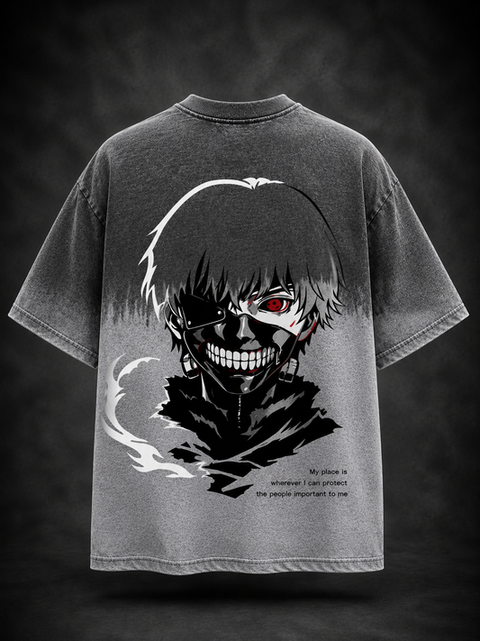 GHOUL REIGN : TOKYO GHUL - Ombre Wash Anime T-Shirt
