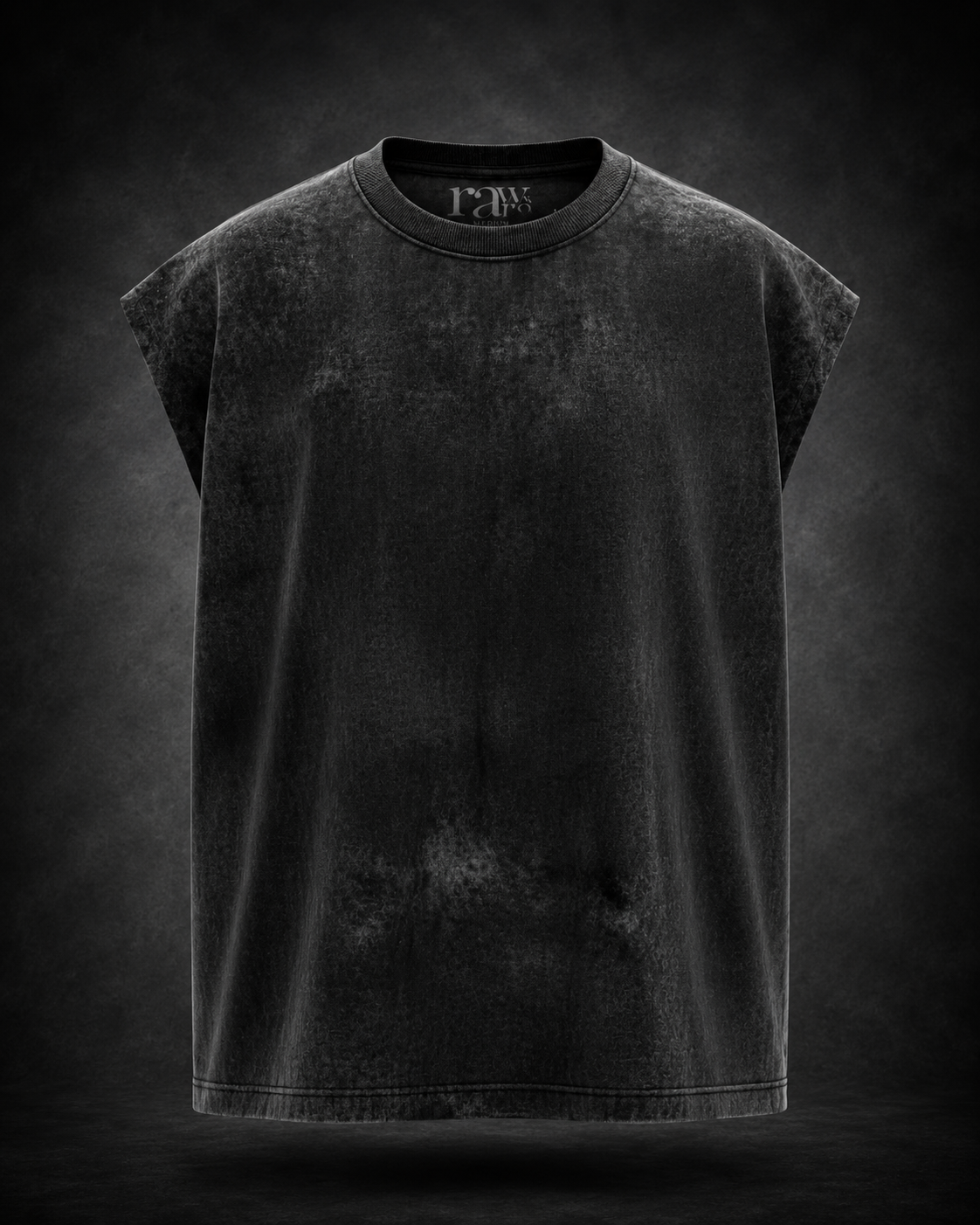 Black Acid Wash – Oversized Tank