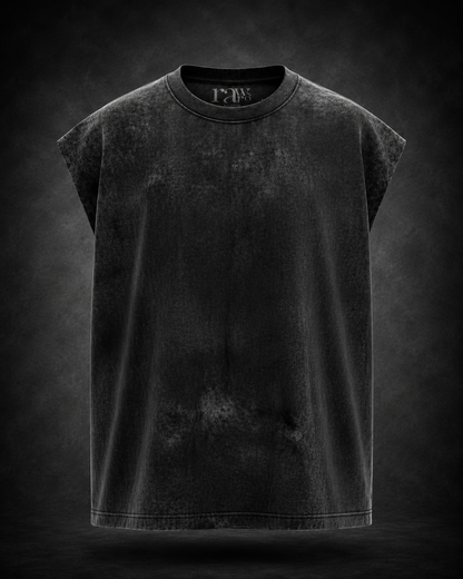 Black Acid Wash – Oversized Tank
