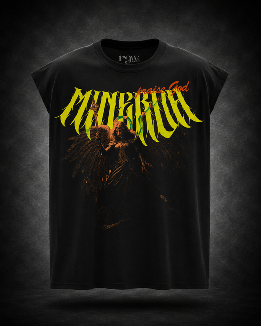 MINERVA PRAISE GOD - Oversized Sleeveless T-Shirt