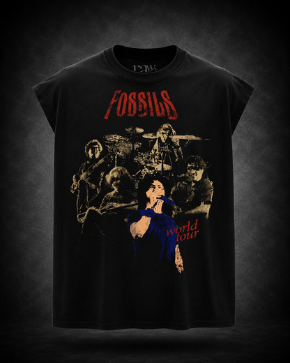 FOSSILS WORLD TOUR - Oversized Sleeveless T-Shirt