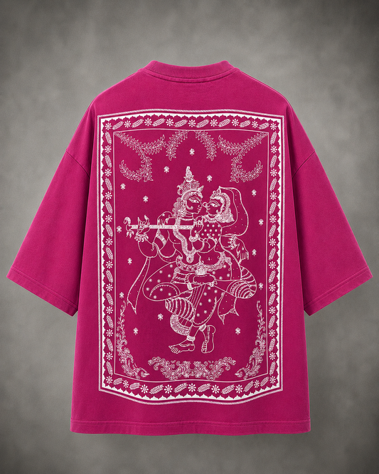 "Raas" The Sweetness of Divine Love Oversized T-shirt