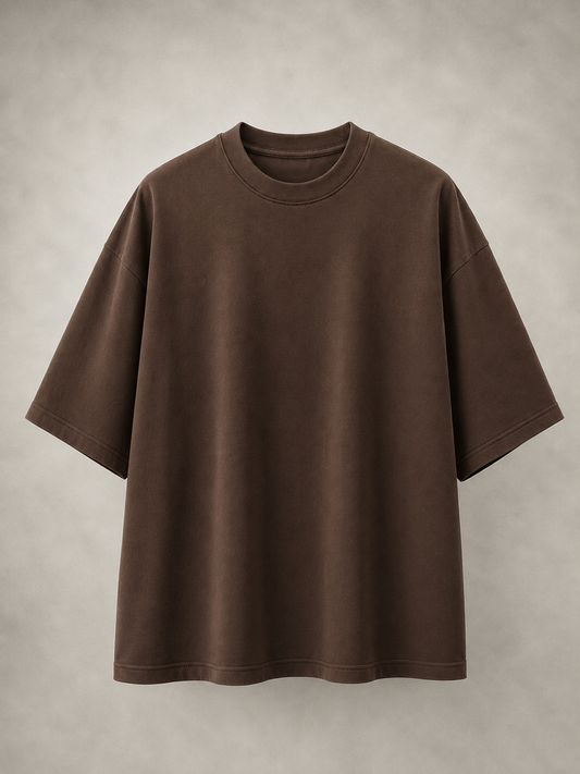 Earth Brown Oversized T-Shirt